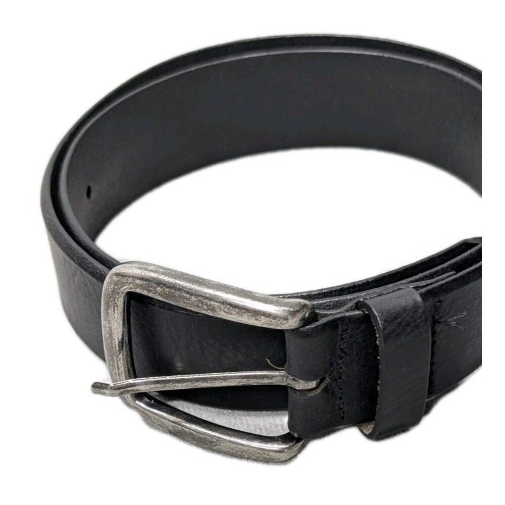 LL Bean 1912 Jean Belt Mens 32 Black Leather Made in UK England 288062 Casual
